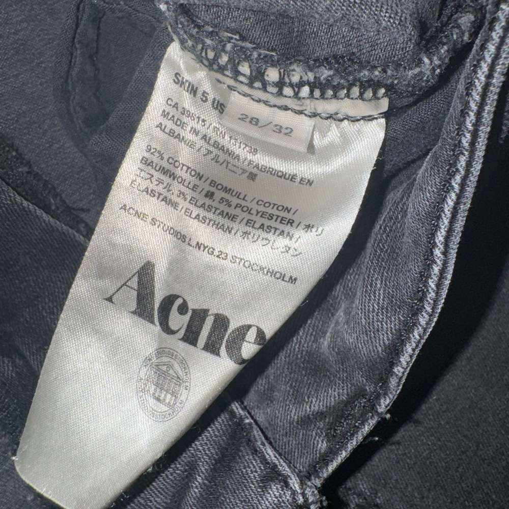 28x32 acne studios skinny jeans